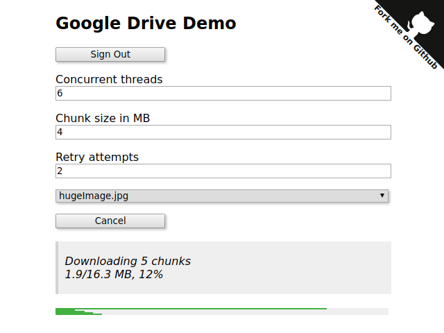 Multithreaded Downloader Google Drive