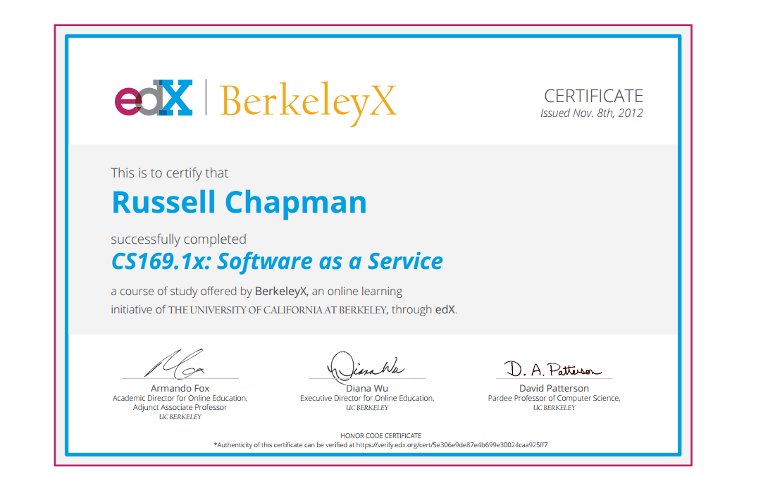 edX certification